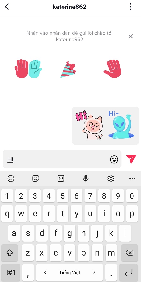 Nhắn tin trên tiktok ở đâu? 
