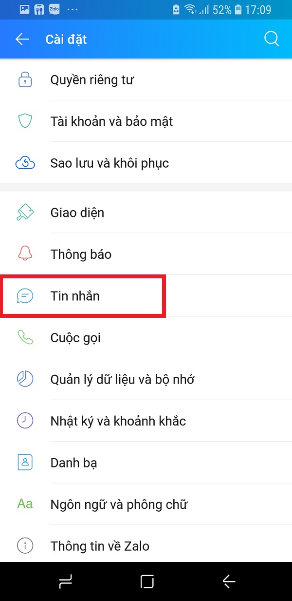 cách nhắn tin xuống dòng trong zalo