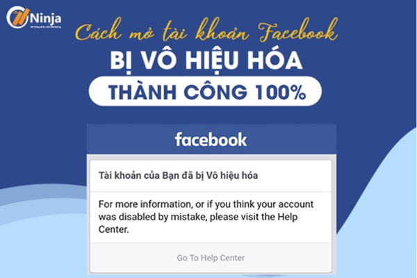 vô hiệu hóa facebook có mở lại được không