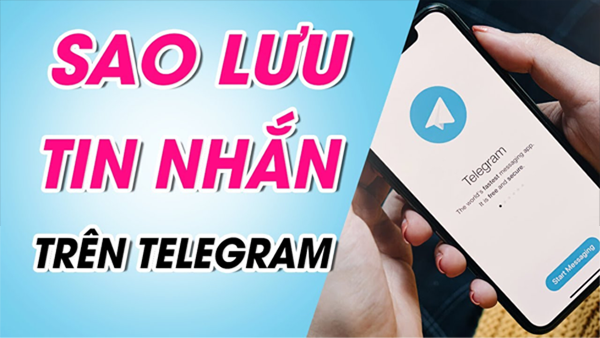 sao lưu tin nhắn telegram