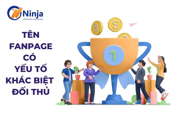 Đặt tên fanpage nên có yếu tố phân biệt với đối thủ