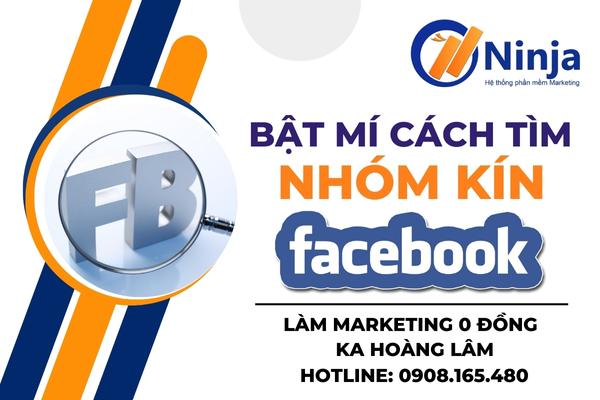 cách tìm nhóm kín trên facebook