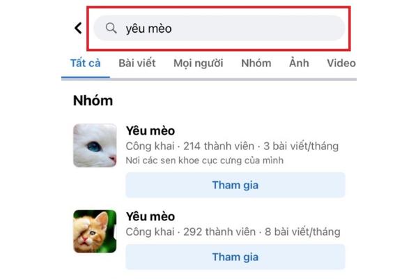 cách tìm nhóm kín trên facebook
