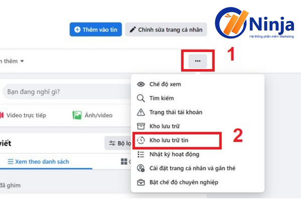 Vào kho lưu trữ story