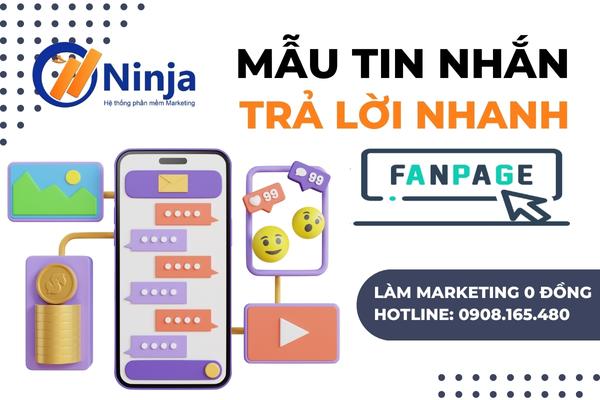 mẫu tin nhắn trả lời nhanh fanpage