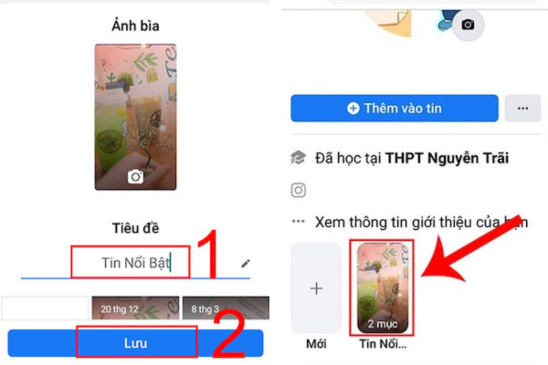 tin nổi bật trên facebook