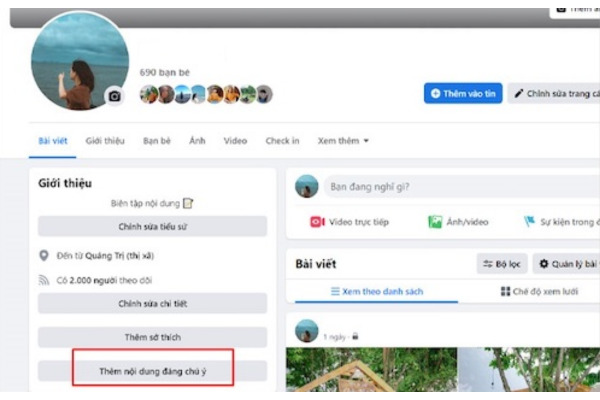 tin nổi bật trên facebook