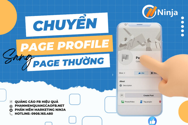 chuyển page profile sang page thường