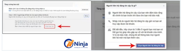 Chọn người liên hệ đáng tin cậy