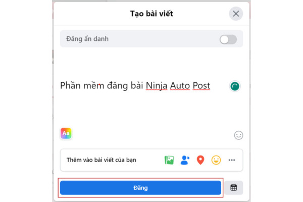 Post bài trong nhóm