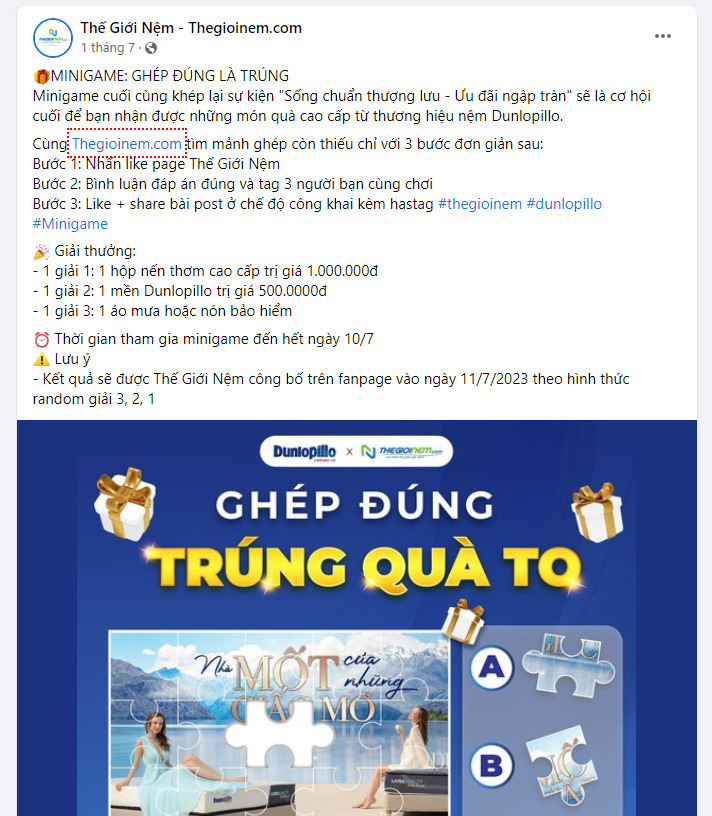 Tạo chương trình mini game, khuyến mãi