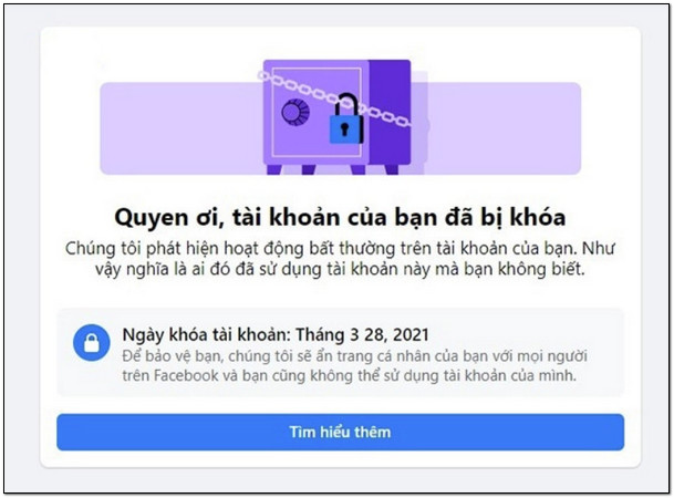 mở khóa facebook 956