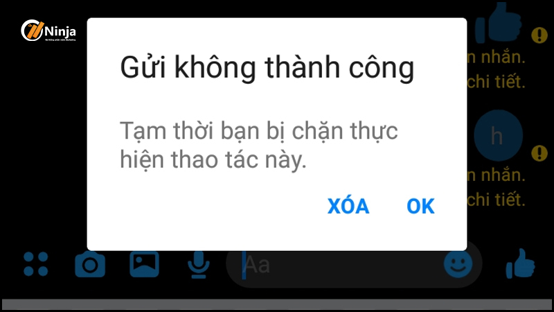 messenger không gửi được tin nhắn