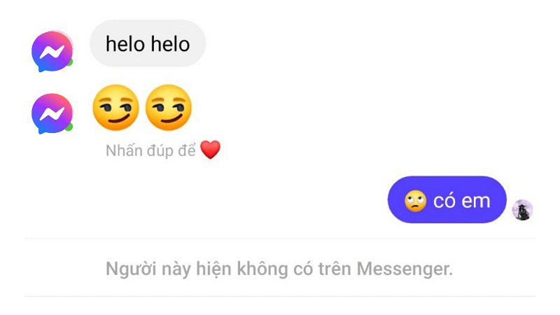 “Người này hiện không có mặt trên Messenger”