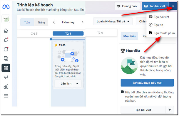 cách lên lịch đăng reels trên facebook