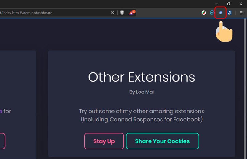 Chọn “Biểu tượng Multiple Tools For Facebook”