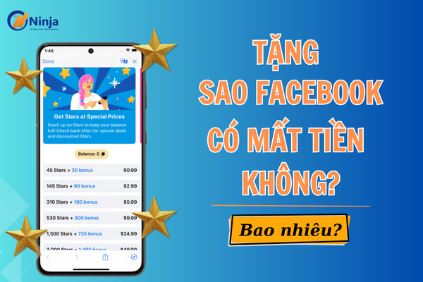 tặng sao trên facebook có mất tiền không