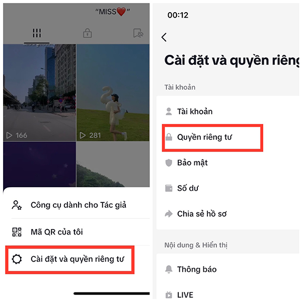 cách bật tính năng nhắn tin trên tiktok