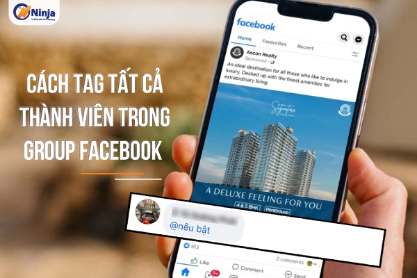 cách tag tất cả thành viên trong group facebook