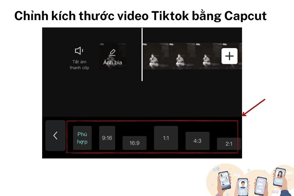 Chỉnh sửa kích thước video bằng Capcut