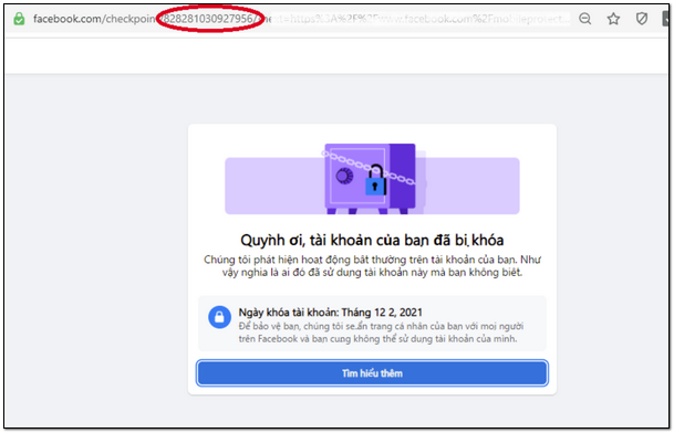 Lỗi facebook bị checkpoint về mail dạng 956