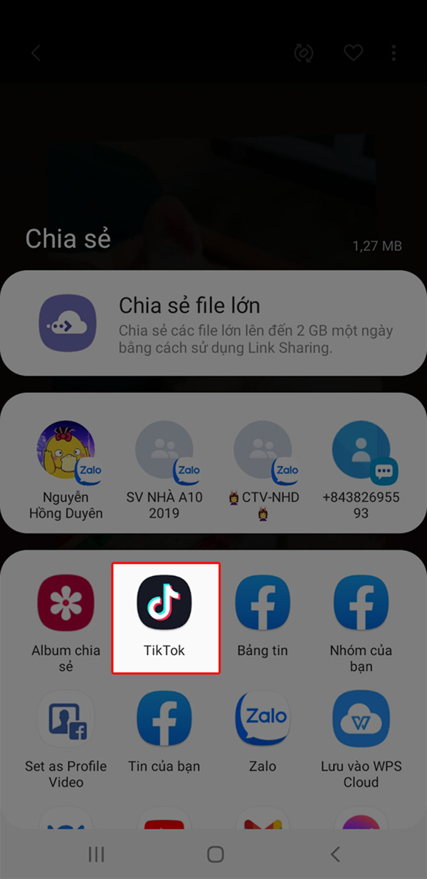 Chọn Tiktok