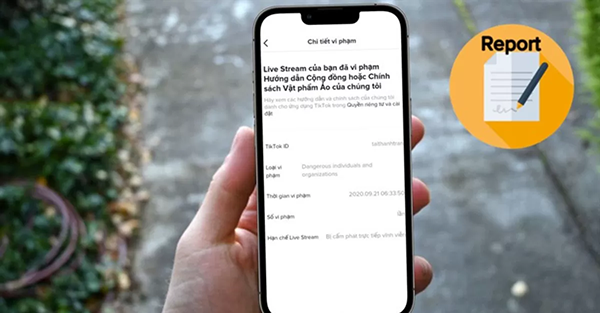 báo cáo tài khoản tiktok có bị phát hiện không