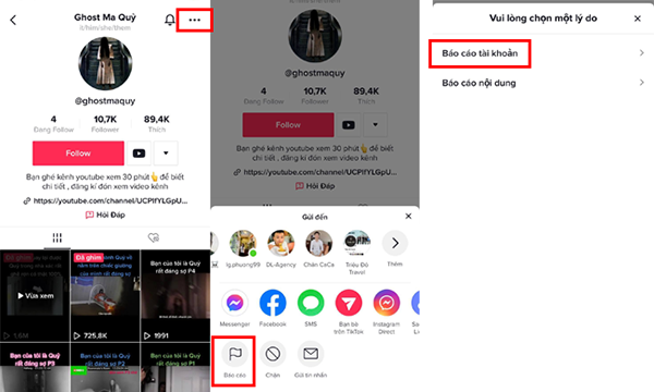 báo cáo tài khoản tiktok có bị phát hiện không