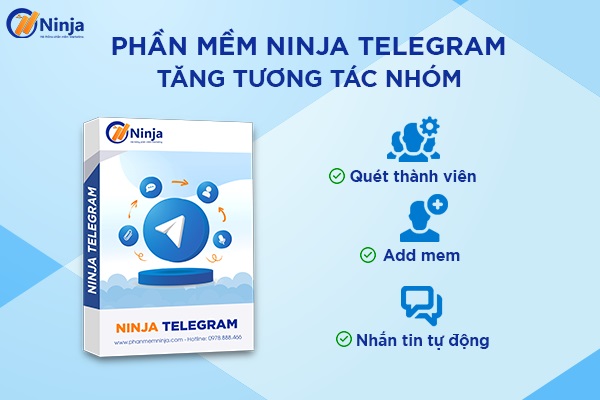 Tính năng phần mềm spam tin nhắn telegram – Ninja Telegram