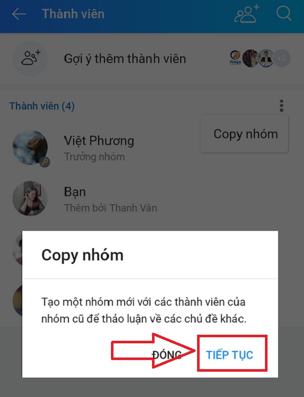 Tiếp tục