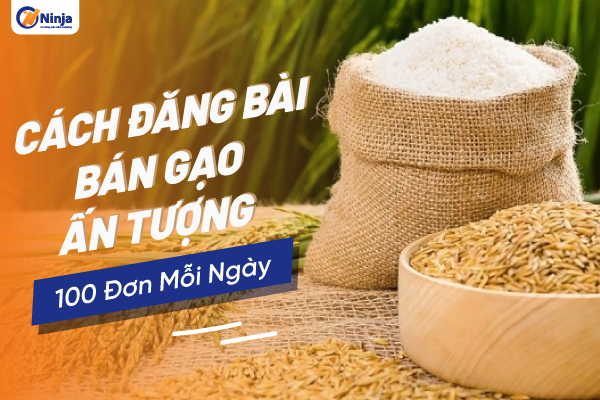 Cách đăng bài bán gạo ấn tượng