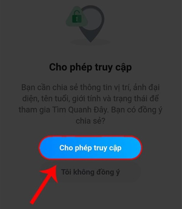 Cho phép truy cập