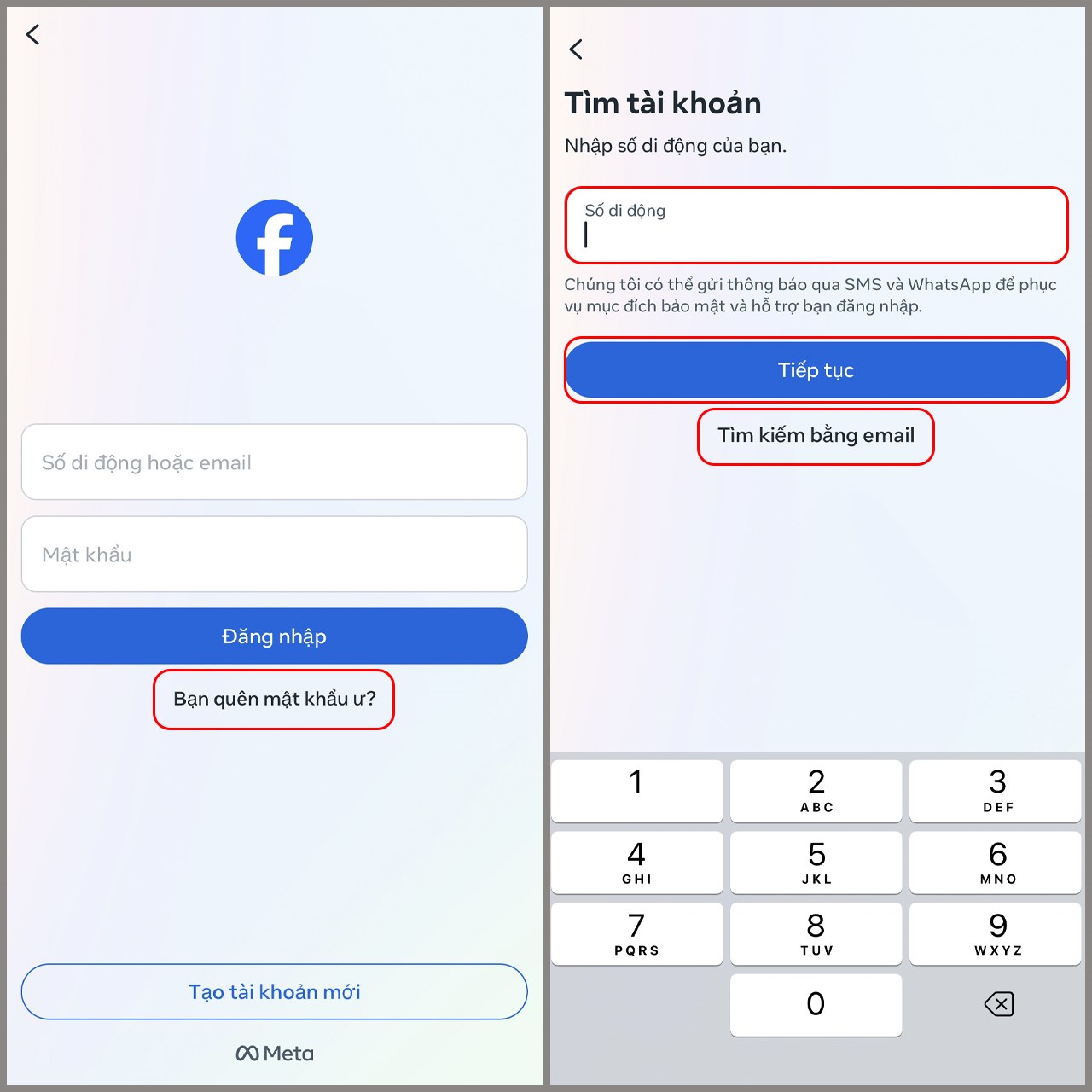 Cách lấy lại nick facebook cũ bằng số điện thoại đơn giản nhất