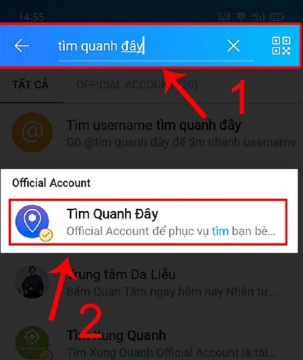 Official Account Tìm Quanh Đây